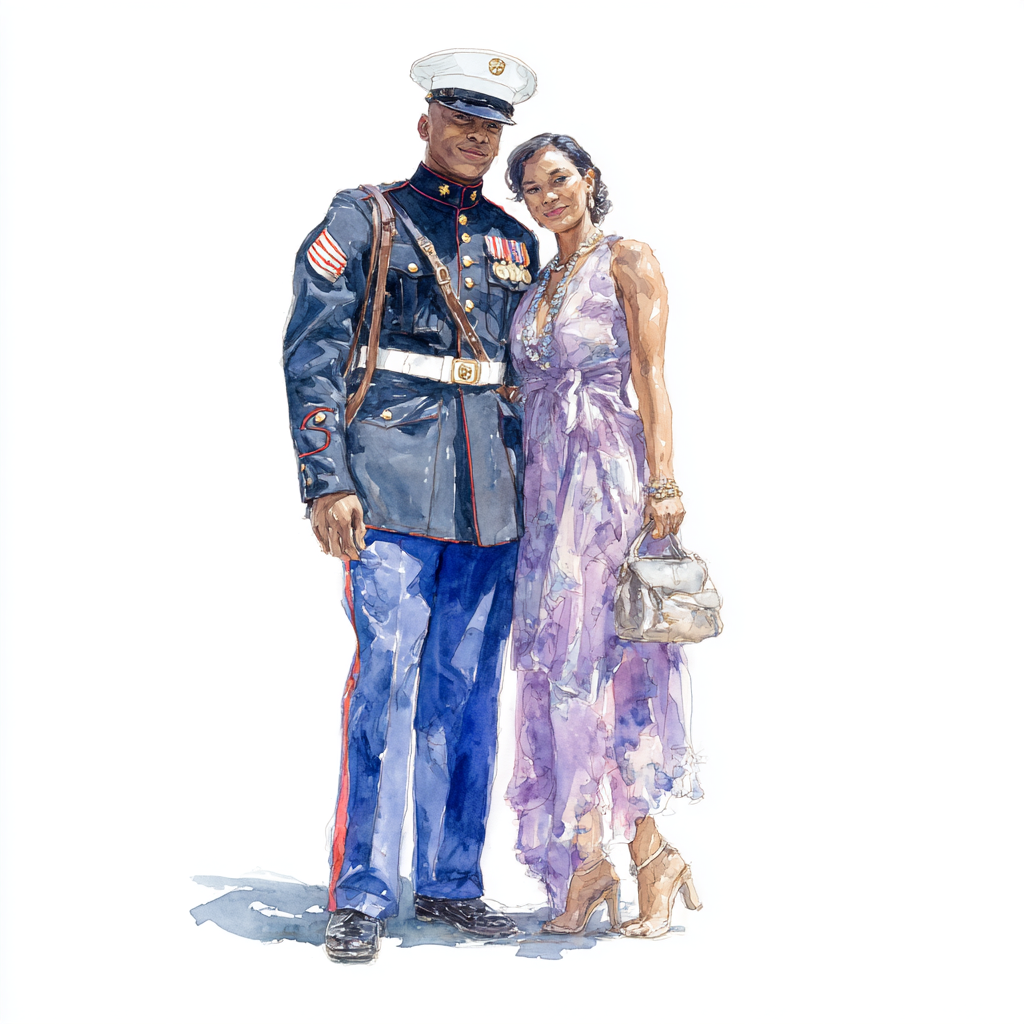 military couple military couple