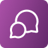 An icon of chat bubbles