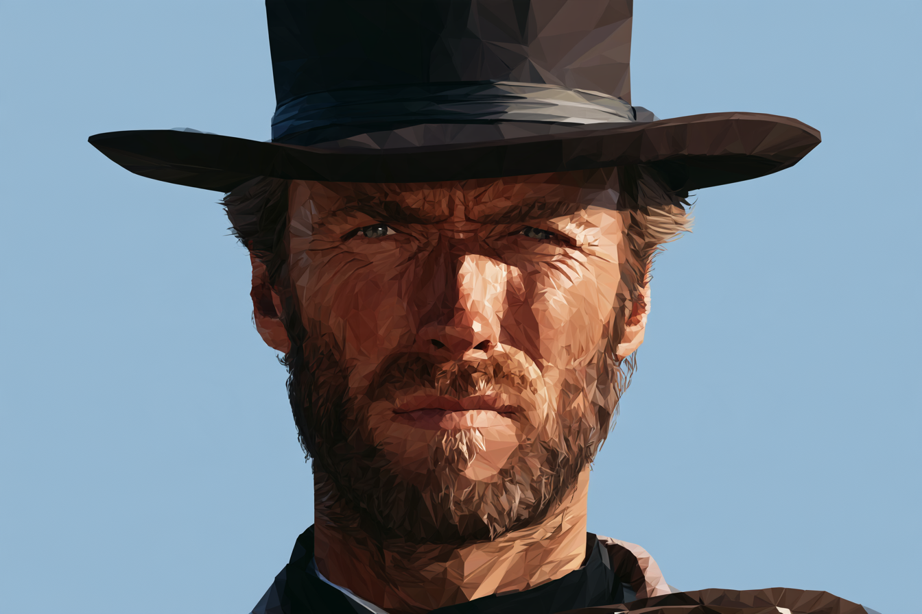 An Illustration of Clint Eastwood