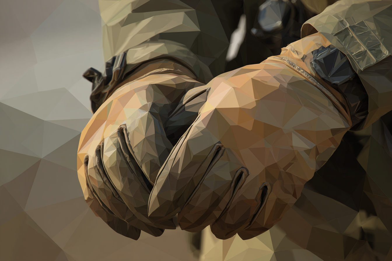 Military gloves illustration