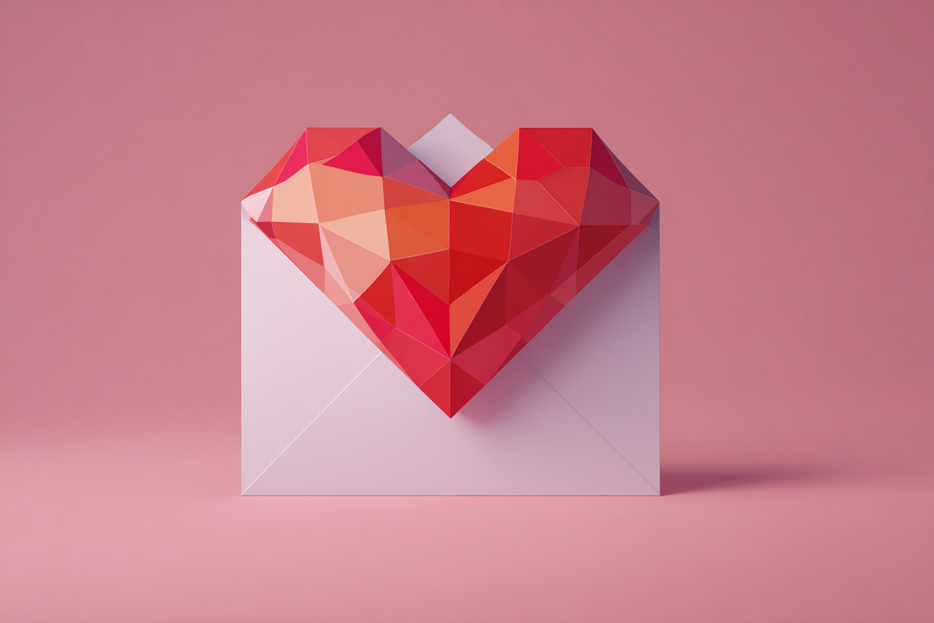 An illustration of a Valentine's Day card