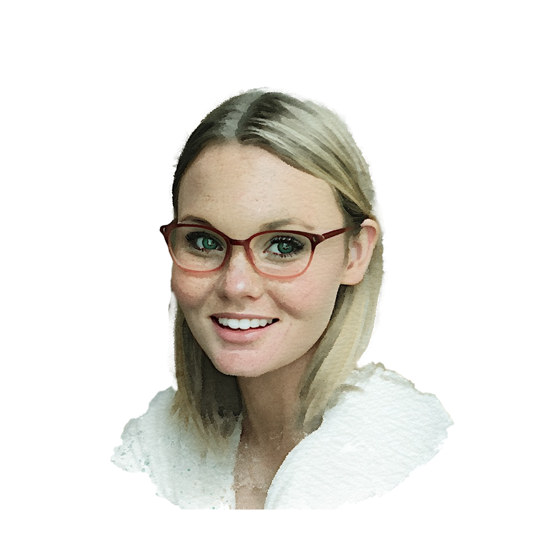 Watercolor image of Pam Maguire