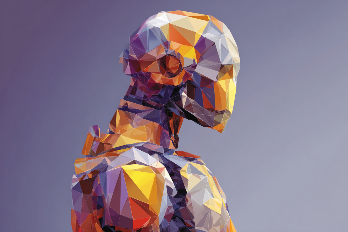 Side profile illustration of a robot